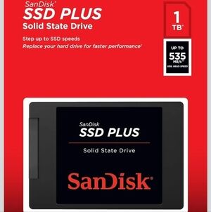 SanDisk SSD PLUS 1TB Solid State Drive - Black